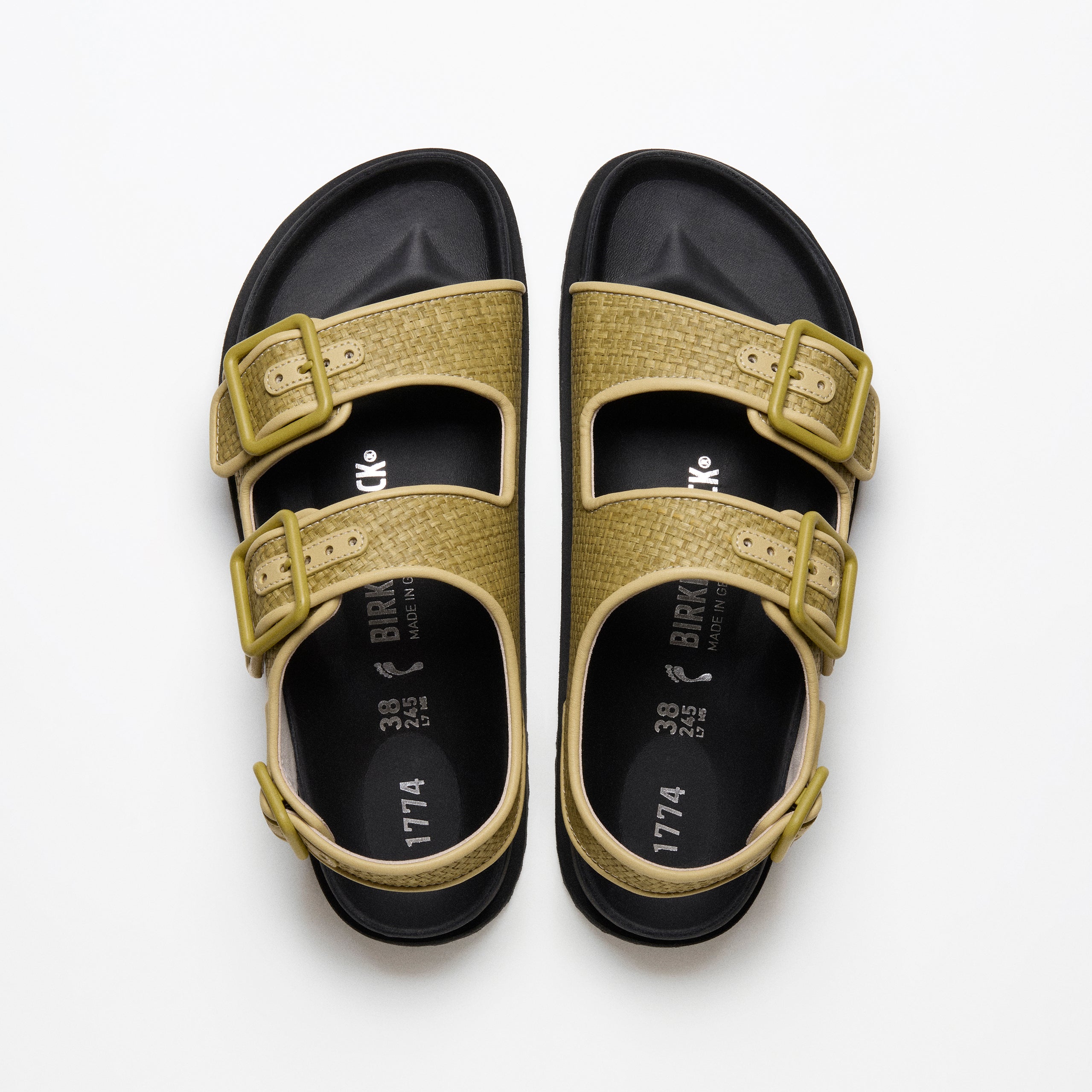Birkenstock 1774 ネイビー 38サイズ Birkenstock 1774 Milano Shiny Leather - Black – Kith Europe