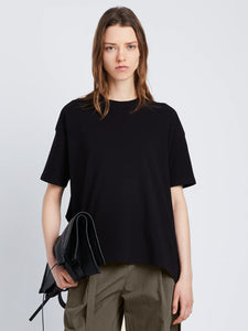 Relaxed Side Tie T-Shirt Black