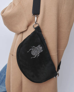 Belt Bag Scarab XL Glam Black Suede