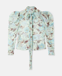 Lady Garden Silk Chiffon Shirt