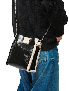 Cosy Mini Belt Bag Black Patent
