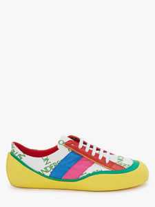 Bubble Leather Canvas Sneaker Yellow