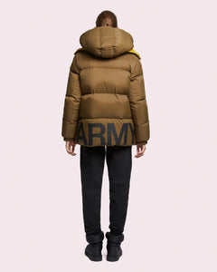 YS Army Reversible Puffer Ginger Military
